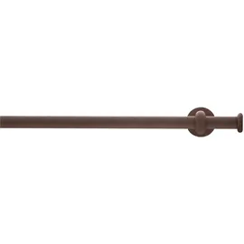 GARESA Gardinenstange GARESA "ESPERANCA", braun (rost), L:350cm Ø:16mm, Metall, Gardinenstangen, rustikale Vorhanggarnitur, verlängerbar, Eisen, Endkappe, mit Ringe