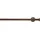 GARESA Gardinenstange GARESA "ESPERANCA", braun (rost), L:350cm Ø:16mm, Metall, Gardinenstangen, rustikale Vorhanggarnitur, verlängerbar, Eisen, Endkappe, mit Ringe