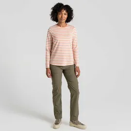 Craghoppers Nosilife Akona Langarm-t-shirt - Clay Stripe - 38