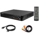 LP-099 DVD-Player für TV, Region-Free DVD Player CD Player mit HDMI-Anschluss (1080p Upscaling), HDMI AV-Ausgang, USB-Eingang, alle Regionen frei integriertes PAL NTSC-System (LP-099)