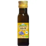 Bio Leinöl, reich an Omega 3-Fettsäuren (100 ml) • 57% Alpha-Linolensäure • milder nussiger Geschmack • aus deutschem Bio-Anbau