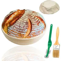 Gärkörbchen,  Gärkorb Brot, Brotbackkorb aus natürlichem Peddigrohr, Teigkorb, R