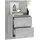 vidaXL Nachtschrank Betongrau 52,10 x 32,5 x 95 cm Grau