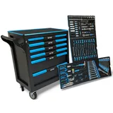 Werkzeugwagen befüllt 2064 KFZ Werkstattwagen Profi Werkzeugkasten mit Werkzeug