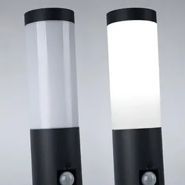 GLOBO RGB LED Sockelleuchte, Bewegungsmelder 2x Steckdose - Grau