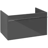 Villeroy & Boch Venticello Waschtischunterschrank A93401FP 75,3 x 42 x 50,2 cm, Griff Chrom, Glossy Grey