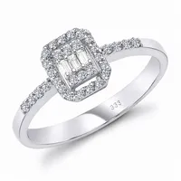 EinStein Diamant Verlobungsring 0,20 Carat Diamant Antragsring 8 Karat Weißgold, Diamant 54