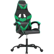 vidaXL Gaming-Stuhl Drehbar Schwarz und Grün PC