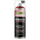 COLORS Premium Acrylic Sprühfarbe 400ml – Hochdeckender Sprühlack für Innen & Außen, Spraydose für DIY-Projekte - RAL 3002 - Kaminrot Matt