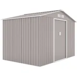 HATTORO Metallgerätehaus S200 2,7 x 1,8 m hellgrau