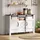 stilvora Buffetschrank 120 x 80 x 40 cm Weiß