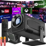 Mini-Projektor Magcubic Hy320 mit Android 11, Wifi, 4K-Mobiler Smart TV - Schwarz