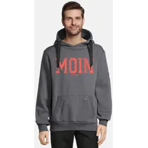 salzhaut Hoodie HEFF - MOIN Hoodie Grau/Rot S