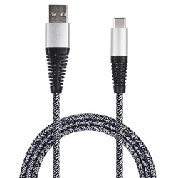 HÜCKMANN Datenkabel Nylon USB USB Datenkabel Typ-C