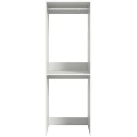 xonox.home Free Waschmaschinenschrank 66 x 195 cm Weiß Spanplatte