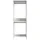 xonox.home Free Waschmaschinenschrank 66 x 195 cm Weiß Spanplatte