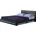 Bett ASTEROID Dunkelgrau 160 inkl Matratze und Bett inkl