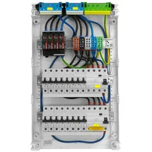 Doktorvolt Sicherungskasten Aufputz Verteilerkasten 3-reihig 36 Module 14xMCB 2xRCCB VDE Saltek Überspannungsschutz verdrahtet Verteilerschrank mit Sicherungen 515x305x96,5mm Hager Hohlwand Verteiler Abzweigklemmen Doktorvolt DV-6340-NT