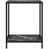 vidaXL Konsolentisch Schwarz 60x35x75 cm Hartglas