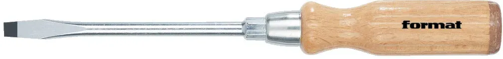 Schlitz-Schraubendreher mit Holzgriff -  12,0 x 2,0 x 200