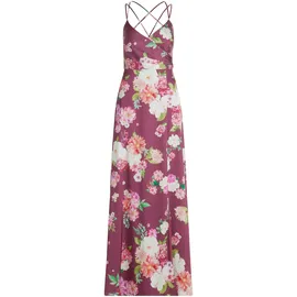 Vera Mont Abendkleid V-Ausschnitt Dunkelrot/Pink 34
