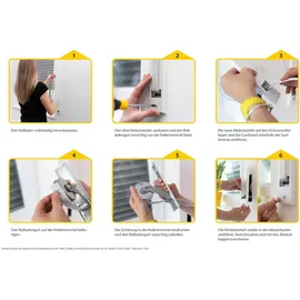 Schellenberg Einlasswickler Maxi, 26 cm inkl. Abdeckplatte weiß