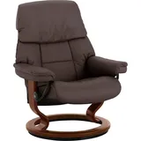 Stressless Relaxsessel "Ruby", braun (chocolate paloma), B:79cm H:98cm T:76cm, Leder BATICK: BATICK ist ein leicht korrigiertes, durchgefärbtes und genarbtes Möbelleder, bei dem die meisten Unebenheiten und Spuren in der Regel entfernt wurden.