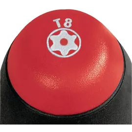 Wiha Schraubendreher SoftFinish® TORX® Tamper Resistant (mit Bohrung) mit Rundklinge T10H x 80 mm