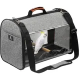 X-ZONE PET Vogel-Reisetasche, tragbar, für Vögel, Papageien, transparent, atmungsaktiv, leicht, Vogelkäfig, Vogelkäfig, Vogelhäuser