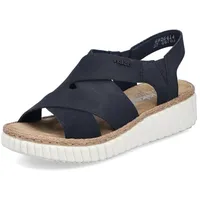 Rieker mod. Sandale für Damen, blau, Größe 43 EU