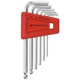 PB SWISS TOOLS Winkelschraubendreher- Satz im Kunststoffhalter 6-teilig 1,5-5mm Kugelkopf