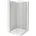 Mexen Roma Duo kippbare Duschabtrennung 90 90 Transparent Gold Flat 854-090-090-50-02-4010G