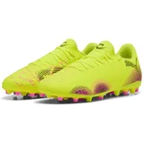Puma Future 8 Play MG Fussballschuh, Yellow ALERT Black-Sun Struck, 48.5 EU