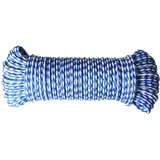 Trendline - Skiseil Ø 8mm X 20m Weiß/blau Mehrzweckseil Vielzweckseil Allzweckseil