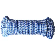 Trendline - Skiseil Ø 8mm X 20m Weiß/blau Mehrzweckseil Vielzweckseil Allzweckseil