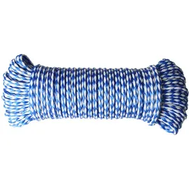 Trendline - Skiseil Ø 8mm X 20m Weiß/blau Mehrzweckseil Vielzweckseil Allzweckseil