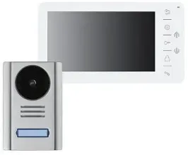 Indexa 28210 Video-Türsprechanlage VT38 mit 7 Zoll Monitor, Einfamilienhaus EFH, 4-Draht VT38 SET VT38SET