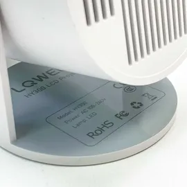 lqwell Beamer Projektor, unterstützt BT5.0 mit 11.0 Android OS, Automatische Trapezkorrektur, 130-Zoll-Display, 4K Heimkino, hdmi, Weiß