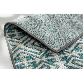 Schöner Wohnen SCHÖNER WOHNEN-Kollektion Outdoorteppich Parkland 120 x 180 cm Polypropylen Blau Türkis