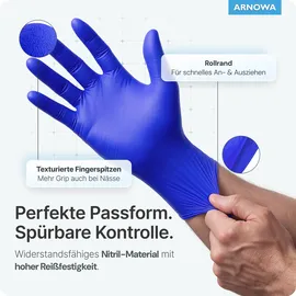 ARNOWA GmbH ARNOMED Nitril Ocean Blue - Größe S