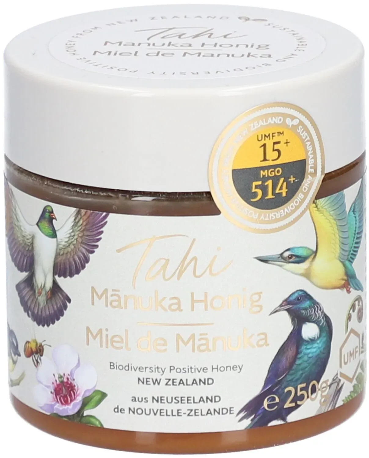 Tahi Manuka Honig UMF 15+ MGO 514+ D/F Topf