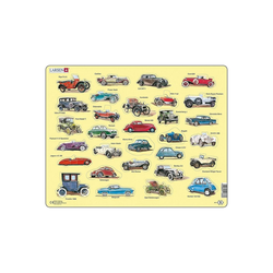 Larsen Puzzle Rahmen-Puzzle, 30 Teile, 36x28 cm, Oldtimer Auto, Puzzleteile