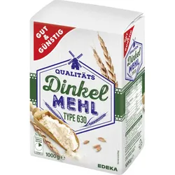 Gut& Günstig Dinkelmehl Type 630 1KG