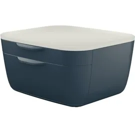 Leitz Cosy 2 Schubladen Polystyrol grau/hellgrau | Schubladenbox