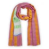 Codello Damen Schal aus softem Viskose-Mix mit „MORE AMOR POR FAVOR“-Print