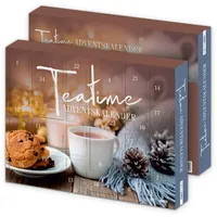 itenga Adventskalender Tea Time 2025 Teeadventskalender - 50x35x4,6cm mit hochwertigen Marken Teebeuteln