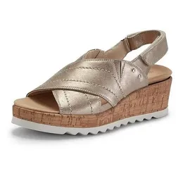 Plateau-Sandale Waldläufer gold, 42