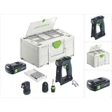 Festool CXS 18-Basic-Set Akku Bohrschrauber 18 v 40 Nm Brushless + 1x Akku 3,0 Ah + Systainer - ohne Ladegerät