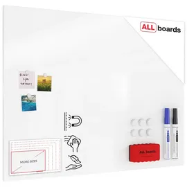 ALLboards Magnettafel 90 x 120 cm Weiß