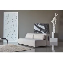 Schlafsofa INNOVATION LIVING TM "YONATA Sofa im aktuellen Design, hoher Komfort, elegant und hochwertig", beige (latte 586, phobos), Struktur grob PHOBOS, Sofas, komfortable Taschenfederkernpolsterung, Breite Liegefläche 149 cm